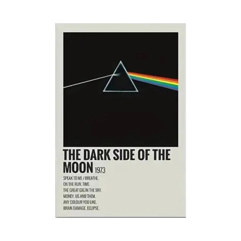 The Dark Side  of the Moon Wall Art Poster  (50x70cm) - 1 Piece - ملصق
